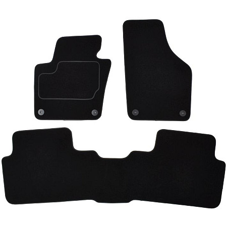 Covoras podea textil Floor mats Velours 4 pcs front/rear set colour neagra VW SHARAN 05.10- Van 5 places MAMMOOTH MMT A041 VW360 PRM 01