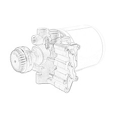 Supapa uscator refulare 13 bar cu supapa de reglare a presiunii 24V baioneta VOLVO FH FM D11A-370-D9B380 09.05- OE VOLVO VO21620172