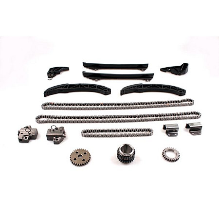 Chit lant de distributie Timing set chain + elements HYUNDAI GENESIS GRANDEUR IX55 SONATA V KIA OPIRUS SORENTO I 3.3/3.8 01.05- HEPU HEP21-0416