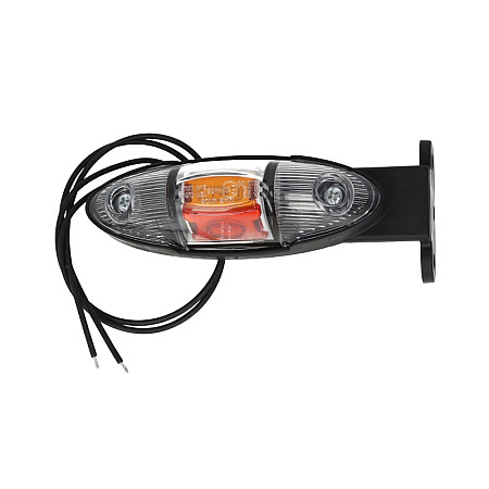 Lampa gabarit Outline marker lights L orange/red/white LED 12/24V with a hinge WAS 819L/III W106