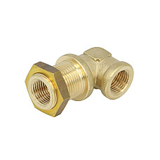 Cap de cuplare Montare TEKALAN Brida U/Bulkhead M22x15 metal cantitate: 1buc 90  cu piulita SIRIT 27635