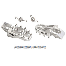 Suport picioare Foot rests and kickstands colour: Silver aluminium contains springs HUSQVARNA FE TC TE KTM EXC SX SX-F 125/450 2016-2018 ZAP TECHNIX ZAP-EP502SI