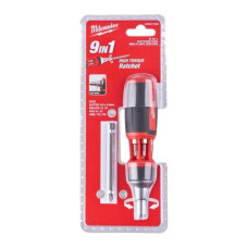 "Surubelnite, biti Bit holder with handle / Screwdriver flat-blade screwdriver ratchet star screwdriver torx screwdriver flat / Phillips / Pozidriv / TORX socket / drive inch: 1/4"" screwdriver size mm: 1 55" MILWAUKEE 