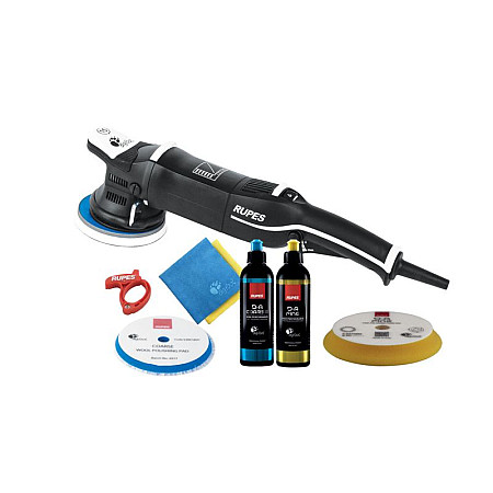 Masina de polizat Set de lustruire Big Foot amplitudine oscilatii: 15mm diametru disc 125mm ajustare turatie 3000-5200 rev./min. greutate 26 kg putere nominala 500W tensiune: 230V in set: accesorii RUPES 3201527