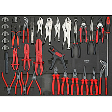 Unelte (inserturi) pentru carucioare Introduceti tava cu instrumente pentru carucior setul de instrumente 34 szt. dimensiune cartus: 750x570 mm SONIC 603402