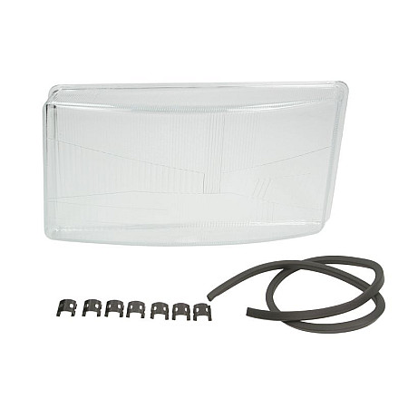 Lentila,far Sticla farului Stanga en with gasket cu sigilii si agrafe SCANIA 4 05.95-04.08 GIANT 131-SC44310GL