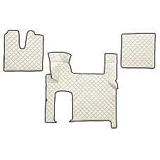 Covor compartiment picioare F-CORE doua sertare pe intregul etaj cantitate in set 3 szt. material - piele matlasata eko culoare - sampanie transmisie automata MAN TGX I 06.06-09.21 F-CORE F-CORE FL06 CHAMP