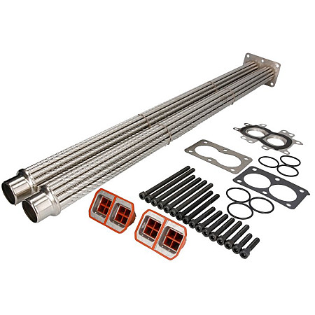 Radiator, recirculare gaze de esapament Set de reparatie recirculator de gaze 856mm EN 2 pcs of valves doar cartus EURO 4 MAN TGA TGS I TGX I D2676440-D2676LF53 02.04- HIGHWAY 29031209HW