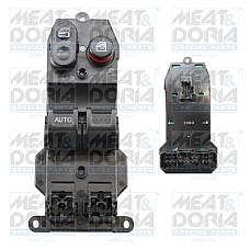 Comutator,macara geam Car window regulator switch front L HONDA JAZZ II JAZZ III 1.2/1.3/1.4 03.02- MEAT &amp; DORIA MD26508