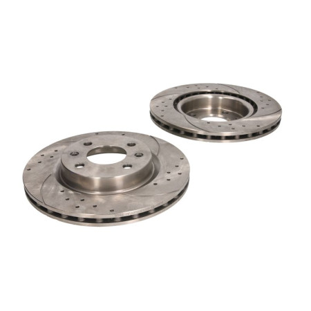 Disc frana de performanta High-efficiency brake disc SPEEDMAX Ventilated Cut-Drilled front  L/R outer diameter 259 mm thickness 206 mm 2pcs DACIA LOGAN LOGAN EXPRESS LOGAN MCV 1.2-2.0 06.89- SPEEDMAX 5201-01-0653PTUOTUV