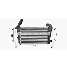 Intercooler, compresor Intercooler OPEL ZAFIRA B ZAFIRA B/MINIVAN 1.7D/1.9D 07.05-04.15 AVA COOLING OL4707 AVA