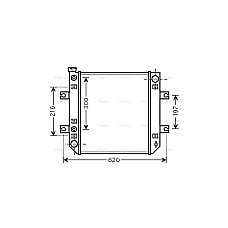 Radiator, racire motor Radiator motor camion stivuitor fara cadru  NISSAN D02 H25 HIGHWAY 10137003HW