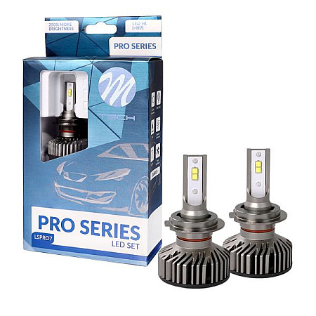 Bec incandescent LED light bulb Set 2pcs H7 12V 40W no road approval for vehicles with CAN-Bus white 5700K M-TECH LSPRONG7