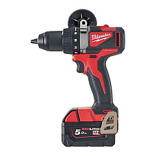 Surubelnita burghiu Drill-screwdriver power supply: battery-powered type: additional handle / pistol set of M18 BLDD2-502X 15-13mm voltage: 18V maximum torque: 81Nm number of batteries: 2 5 Ah Li-Ion MILWAUKEE 4933464515