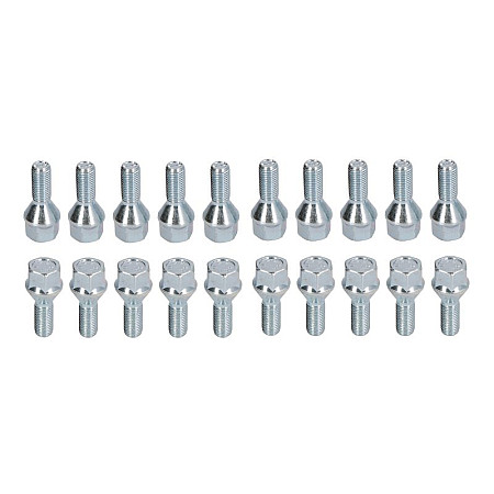 Trusa de montare a jantei de aliaj Fitting kit BOLT-KIT B M12x15x27 K19 1 kit / 4 wheels - B/N qty 20 MAK MAK 8000000934