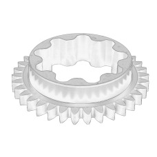 Pinion, pompa ulei KOLO ZEBATE POMPY OLEJU MAN D2066 LF/LOH/LUH OE M.A.N. 51.05104.0251MAN