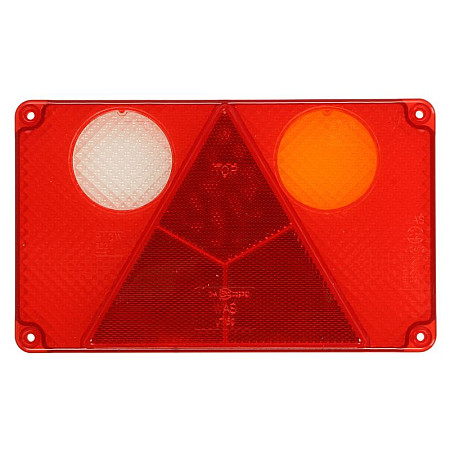 Ornament, stopuri Dispersor spate Dreapta cu un triunghi reflectorizant si lumina inversa WAS 117 W21P