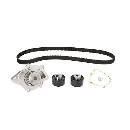 Set pompa apa + curea dintata Set de sincronizare curea + scripete + pompa de apa CITROEN C5 I C8 FIAT ULYSSE LANCIA PHEDRA PEUGEOT 406 607 807 2.2D 02.00- SNR KDP459.320
