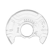 Protectie stropire,disc frana Brake disc cover front L TOYOTA YARIS 1.0-1.8 08.05-12.14 OE TOYOTA 47782-52030