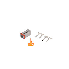 Stecher Mufa de metalica numar pini: 4 forma mufa: dreptunghiular DEUTSCH WESEM A.07136.02