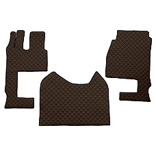 Covor compartiment picioare F-CORE pe intregul etaj scaun pasager convertibil cantitate in set 3 szt. material - piele matlasata eko culoare - maro cabina lata 250 cm MERCEDES ACTROS MP4 / MP5 07.11- F-CORE F-CORE FL04 BROWN
