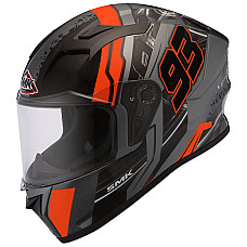 Cati integrale Helmet full-face helmet SMK STELLAR SWANK MADA672 colour neagra/grey/matt/red size XS unisex SMK SMK0110/18/MADA672/XS