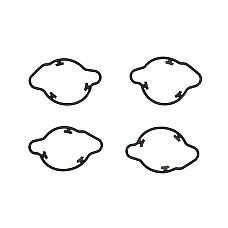 Etansare externa pentru carburator Float chamber gasket quantity per packaging: 4pcs HONDA CB CBR VF VFR 500-1000 1993-2006 TOURMAX FBG-108