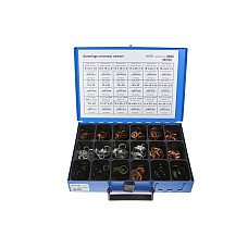 Saiba Zestaw podkladek korka spustowego miski olejowej 18 typow / 390 szt. DRESSELHAUS 4499/000/06 8666