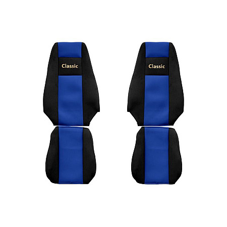 Husa scaun Huse pentru scaune Classic albastru material velours serie CLASSIC centura de siguranta a pasagerului asamblata in scaun centura de siguranta a soferului asamblata in scaun scaune cu tetiere int F-CORE F-CORE PS21 BLUE