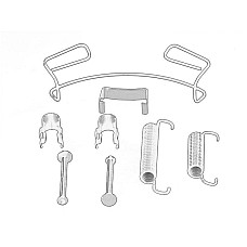 Set accesorii, saboti frana parcare Arc sabot frana IVECO DAILY II DAILY III DAILY IV DAILY V DAILY VI 01.89- OE IVECO 42556902
