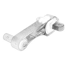 Suport motor Engine mount rear L CITROEN NEMO NEMO/MINIVAN FIAT FIORINO/MINIVAN QUBO PEUGEOT BIPPER BIPPER TEPEE 1.4/1.4CNG/1.4D 11.07- OE FIAT 51805435