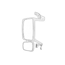 Oglinda exterioara Oglinda laterala Stanga incalzita electric  VOLVO FH II 01.12- OE VOLVO VO22286149