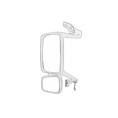 Oglinda exterioara Oglinda laterala Stanga incalzita electric  VOLVO FH II 01.12- OE VOLVO VO22286149