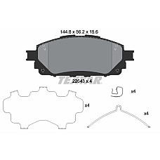 Set placute de frana Fata TOYOTA HILUX VIII 2.7 05.15- TEXTAR 2264301