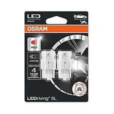 Bec incandescent Bec LED ambalaj blister 2buc W21W 12V 14W W3X16D LEDriving SL rosu OSRAM OSR7505DRP-02B