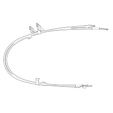 Cablu, frana de parcare Handbrake cable rear FORD FOCUS III 1.0-Electric 07.10- OE FORD 2014116