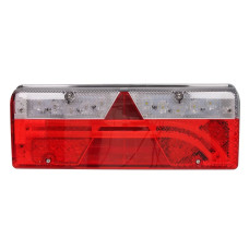 Stop spate Rear lamp L EUROPOINT III LED 24V with indicator with fog light reversing light with stop light parking light triangular reflector connector: 4x 2PIN/ASS2 7PIN ASPOCK A25-7000-717