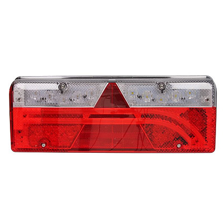 Stop spate Rear lamp L EUROPOINT III LED 24V with indicator with fog light reversing light with stop light parking light triangular reflector connector: 4x 2PIN/ASS2 7PIN ASPOCK A25-7000-717