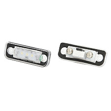 Elemente iluminare Licence plate lamp LED ligght colour: white set 12V with road approval MERCEDES C T-MODEL S203 C W203 CLS C219 E T-MODEL S211 E W211 SLK R171 05.00-02.11 M-TECH CLP027