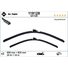 Lamela stergator Wiper blade jointless front with spoiler 2pcs AquaBlade 650/600mm  MERCEDES ESPRINTER B910 SPRINTER 35-T B907 SPRINTER 35-T B907 B910 SPRINTER 3-T B907 02.18- SWF SWF 119128