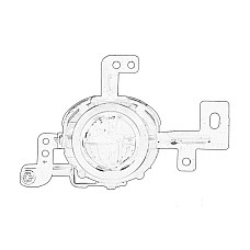 Proiector ceata Fog lamp L KIA CEE'D 06.15-06.18 HYUNDAI 92201A2300