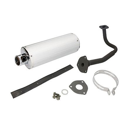 Toba esapament finala Exhaust system muffler ALUMINUM GY6 50 CHINSKI SKUTER/MOPED/MOTOROWER/ATV 4T KYMCO AGILITY 50 INPARTS IP000603
