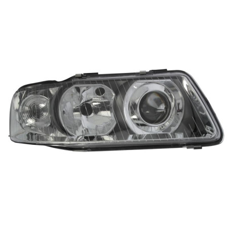 Far Lampa frontala Dreapta H1/H7 electric fara motoras culoare insert: cromat AUDI A3 -05.03 TYC TYC 20-0117-05-2