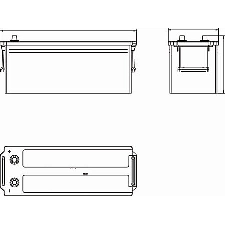 Acumulator Pornire 12V 140Ah 800A Strong PRO EFB+ L+ Borna Standard 513x189x223 B00 fara flansa de montare EFB Pornire EXIDE EE1403