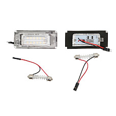 Elemente iluminare Licence plate lamp LED ligght colour: white set 12V no road approval MINI R56 R57 R59 09.06-06.15 M-TECH CLP042