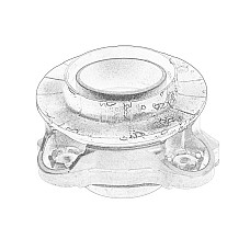 Rulment sarcina suport arc MacPherson strut mount front L with a bearing PL dla pojazdow do zabudowy FIAT DUCATO 2.0D-Electric 07.06- OE FIAT 53199489