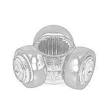 Tripoda,cardan Drive shaft cross-piece FIAT DOBLO DOBLO/MINIVAN IDEA PUNTO STILO LANCIA MUSA 1.9D 10.01- OE FIAT 46307676