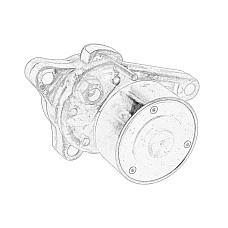 Fulie curea, arbore cotit Belt pulley with flexible bushing JCB OE JCB 320/A8586