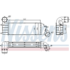 Intercooler, compresor Fiat Ulysse de aer mai rece 02 - 2.2 JTD Diesel MA / C + / - P / A NISSENS NIS 96766