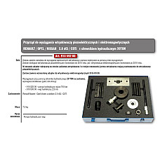 Kituri de extragere injectoare PINDUR Zestaw z silownikiem hydraulicznym 20T do wyciagania wtryskiwaczy piezolektrycznych i elektromagnetycznych Renault Ope Nissan 2.0 dCi/CDTi PINDUR HP918 592 00